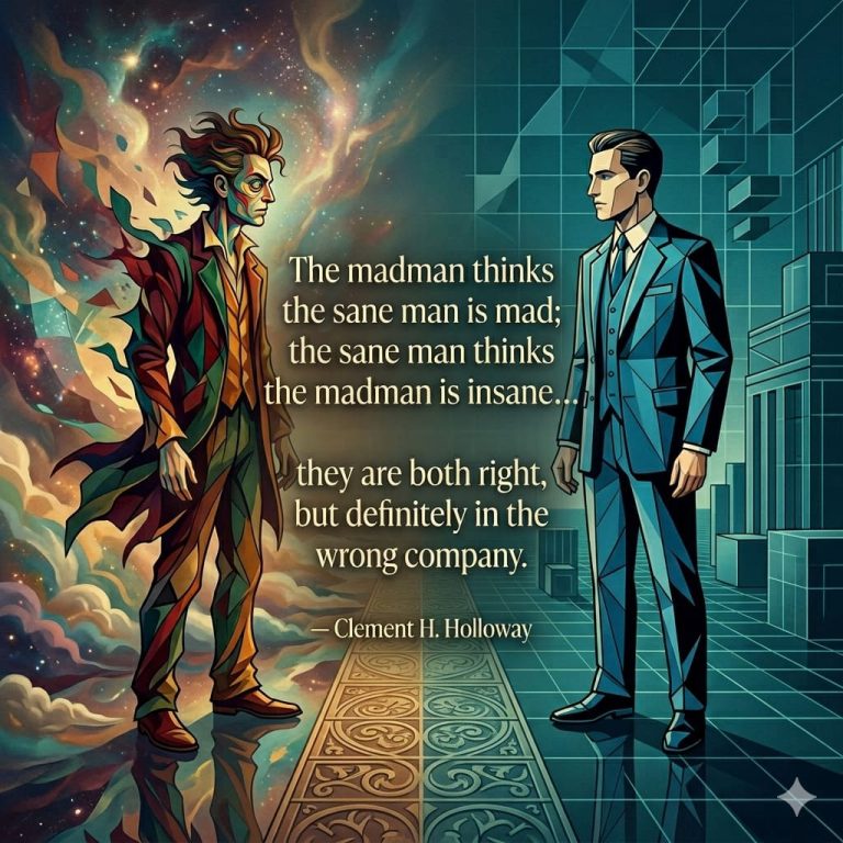 Madness Vs Sanity: A Matter of Perspective (Quote)